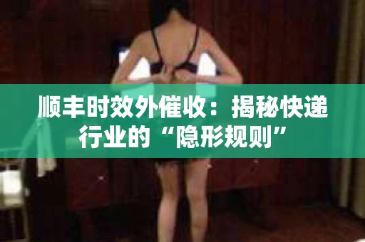 顺丰时效外催收：揭秘快递行业的“隐形规则”