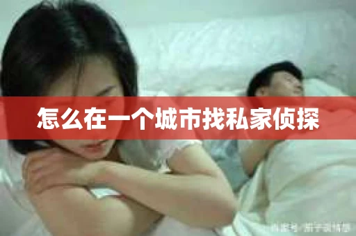 怎么在一个城市找私家侦探