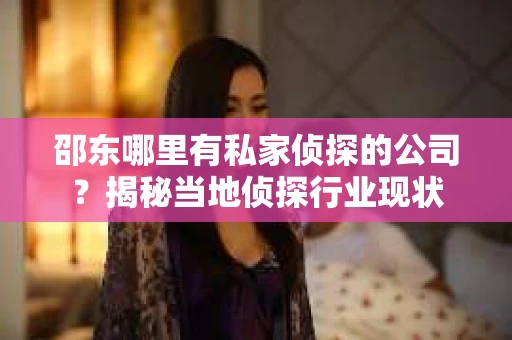 邵东哪里有私家侦探的公司？揭秘当地侦探行业现状