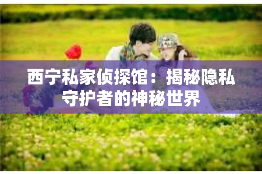 西宁私家侦探馆：揭秘隐私守护者的神秘世界
