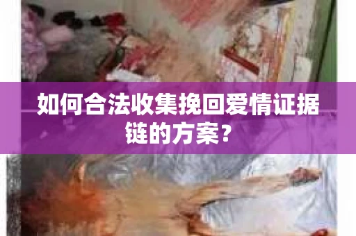 如何合法收集挽回爱情证据链的方案？