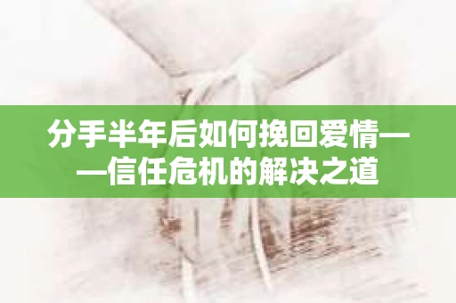 分手半年后如何挽回爱情——信任危机的解决之道